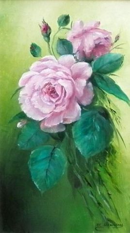 Gerbe de roses rose